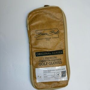 Bruce Bolt Original Series Golf Gloves 2 Pack White Sz M Left Hand Cabretta NWT